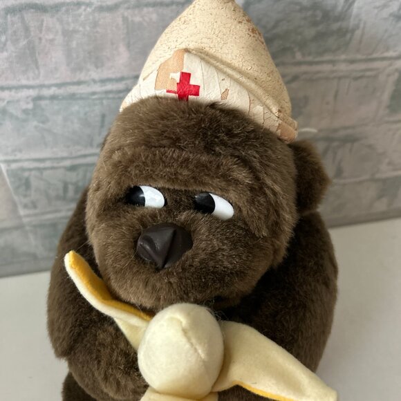 GOO GOO COLLECTABLES BY EMRACE POLICEMAN/NURSE GORILLA STUFFED ANIMALS - Picture 2 of 7